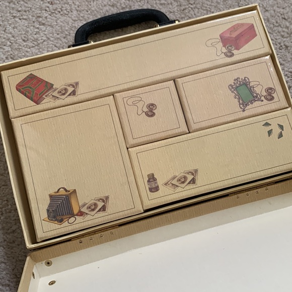 KEEPSAKES box with handle and 5 separate boxes insert - Picture 7 of 8